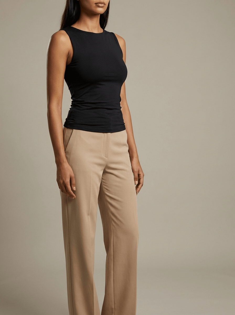2 Pack Round Neck Tank Top Women Basic Sleeveless Layering Cami — Kharites Shop - Kharites