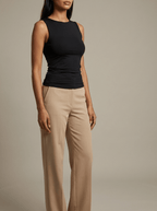 2 Pack Round Neck Tank Top Women Basic Sleeveless Layering Cami — Kharites Shop - Kharites