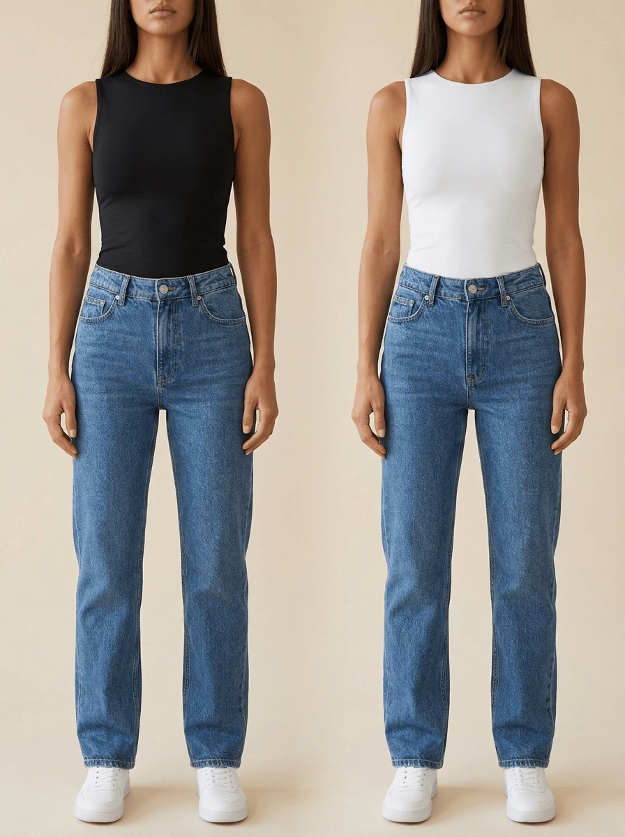 2 Pack Round Neck Tank Top Women Basic Sleeveless Layering Cami — Kharites Shop - Kharites