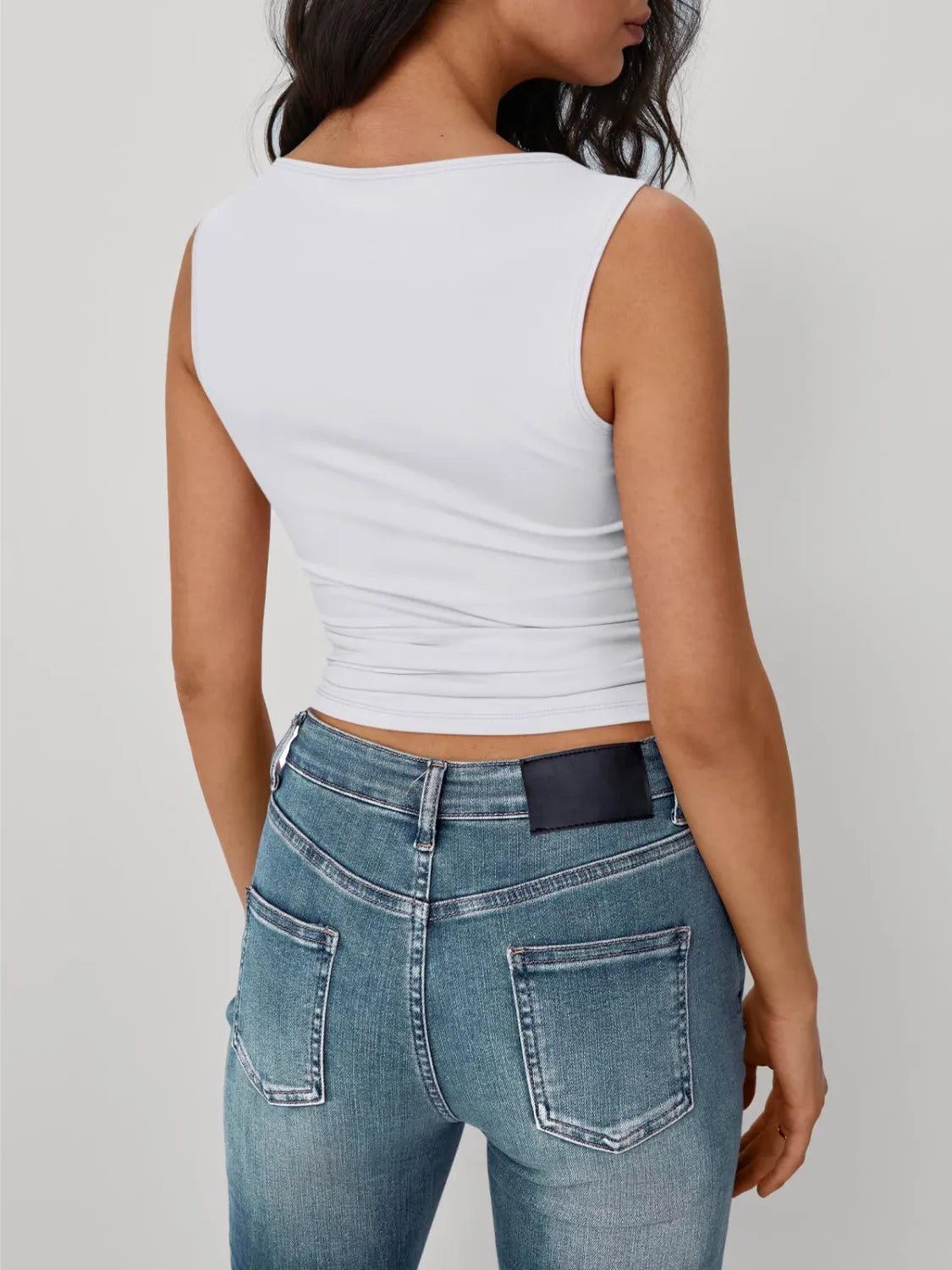 2 Pack Round Neck Tank Top Women Basic Sleeveless Layering Cami — Kharites Shop - Kharites