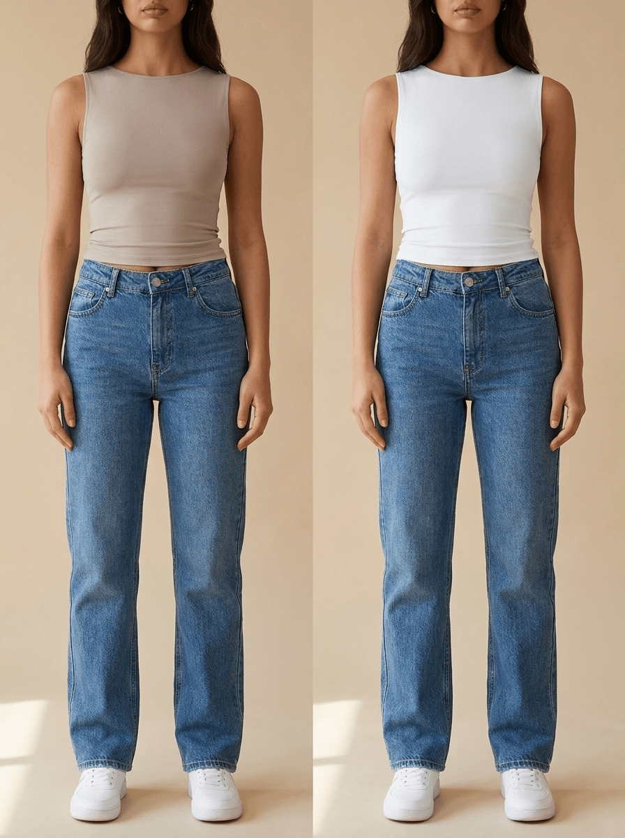 2 Pack Round Neck Tank Top Women Basic Sleeveless Layering Cami — Kharites Shop - Kharites