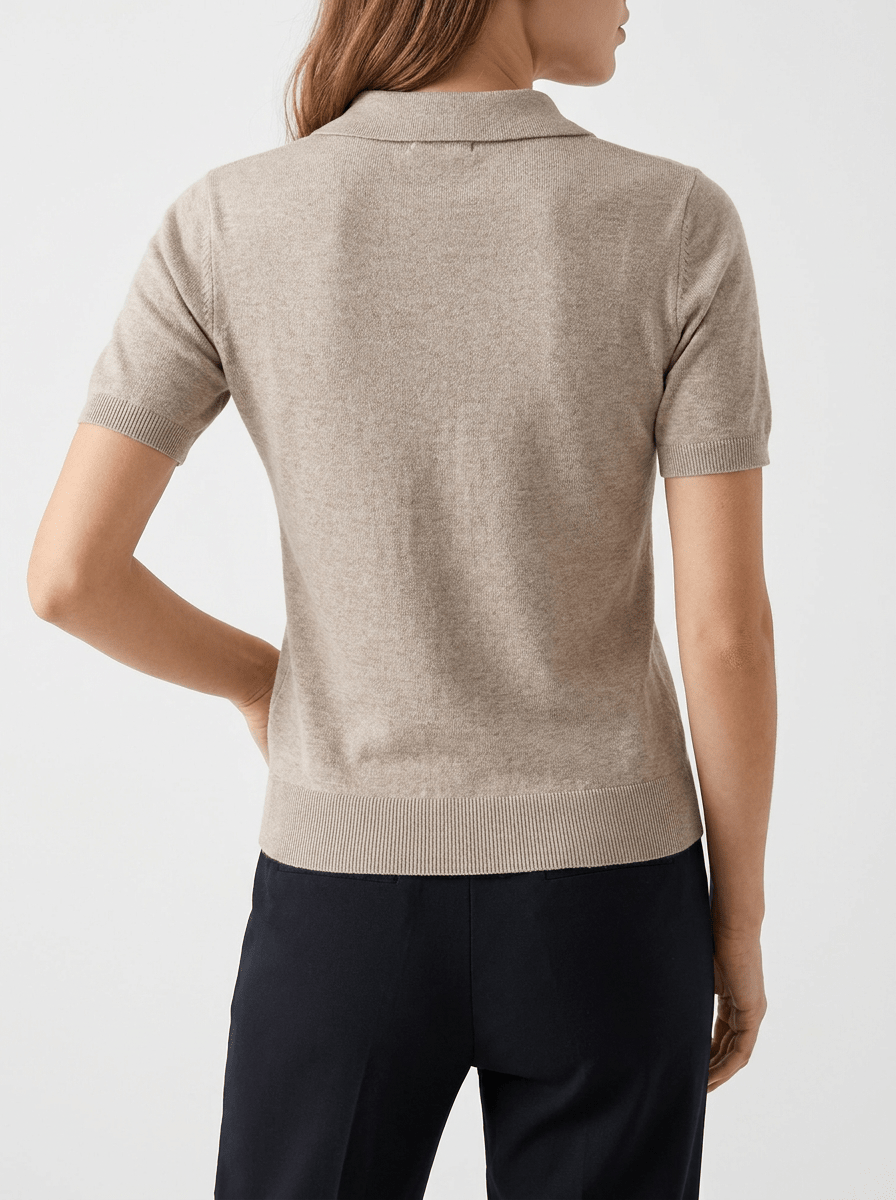 Argyle Sweater Women Short Sleeve Knit Button Detail Preppy Top — Kharites Shop - Kharites