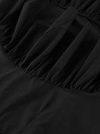 Asymmetrical Ruffle Hem Midi Skirt - Kharites