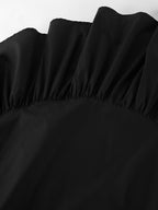 Asymmetrical Ruffle Hem Midi Skirt - Kharites