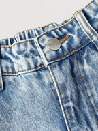 Embroidered Heart Wide-Leg Jeans - Kharites