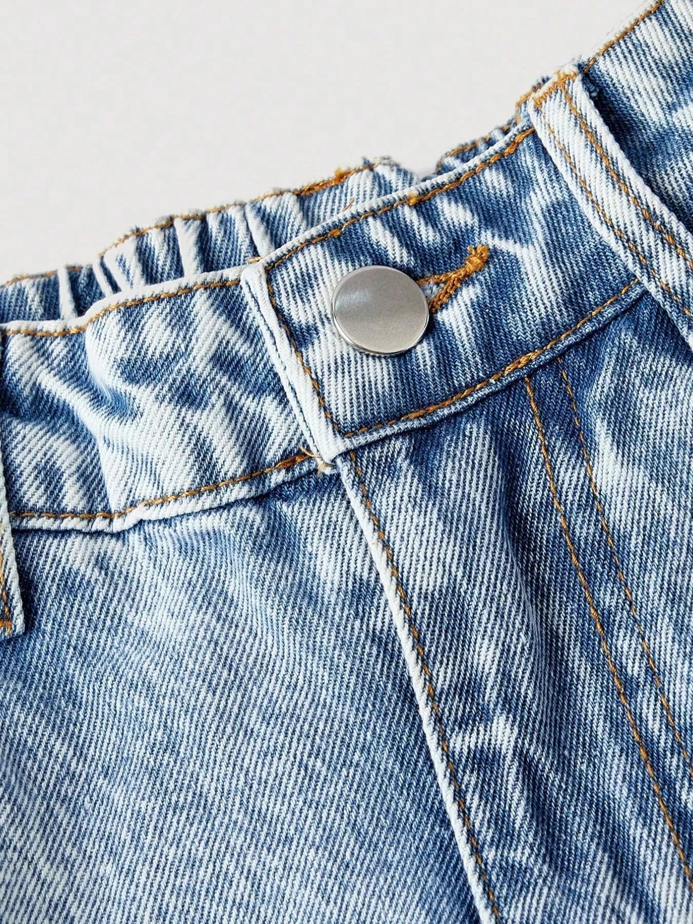 Embroidered Heart Wide-Leg Jeans - Kharites