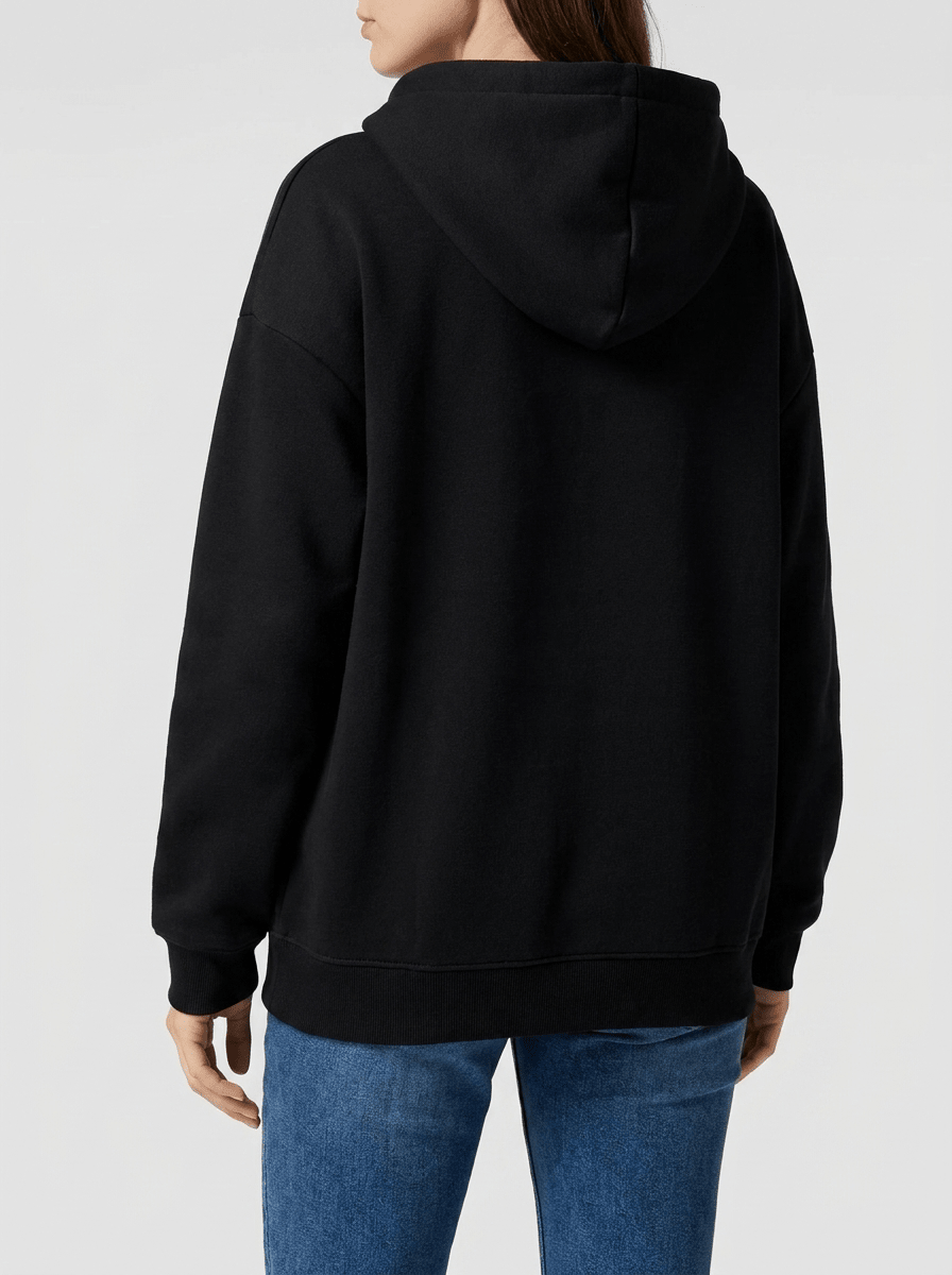 Fleece Lined Zip Up Hoodie Women Drawstring Warm Jacket With Pockets — Kharites Shop - Kharites