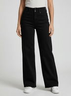 High Waisted Flare Jeans Women Wide Flared Bootcut Denim Trousers — Kharites Shop - Kharites