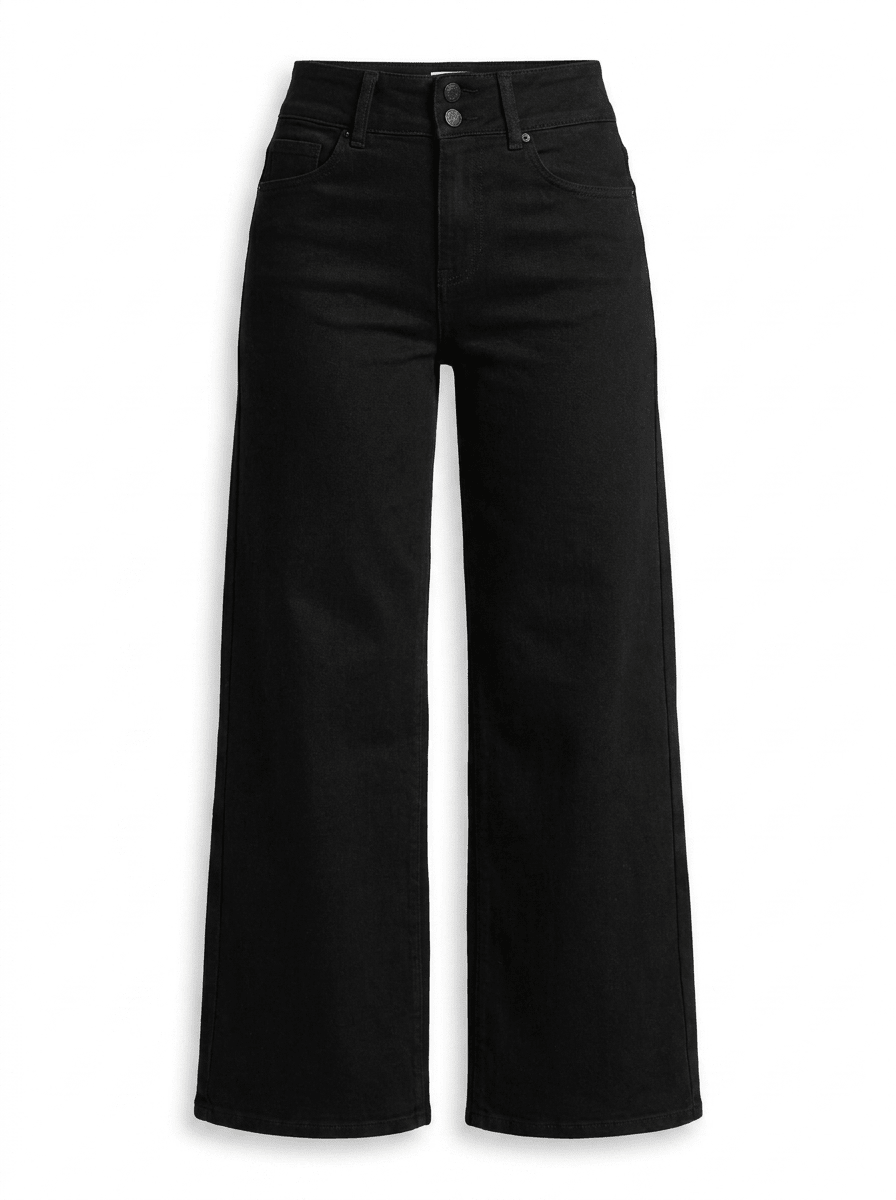 High Waisted Flare Jeans Women Wide Flared Bootcut Denim Trousers — Kharites Shop - Kharites