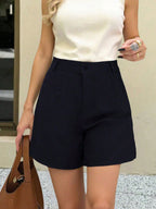 High Waisted Shorts Women Casual Summer Shorts With Pockets — Kharites Shop - Kharites