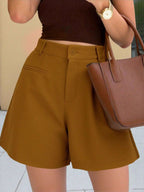 High Waisted Shorts Women Casual Summer Shorts With Pockets — Kharites Shop - Kharites