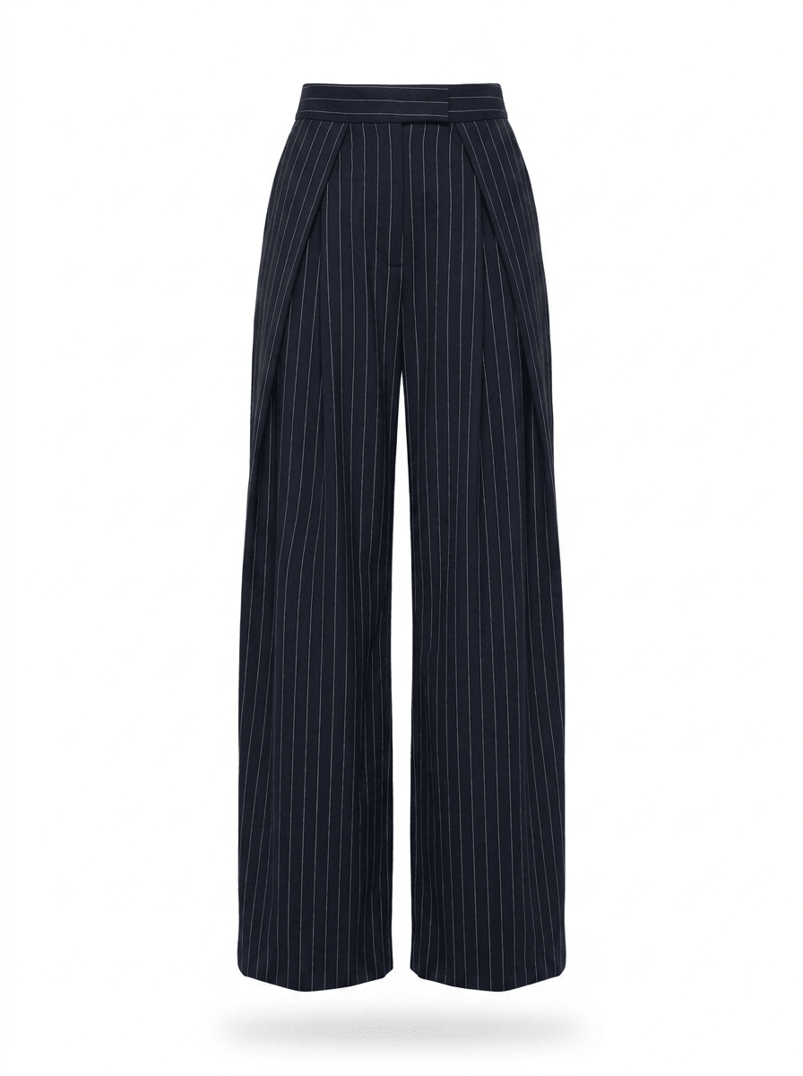 High Waisted Wide Leg Pants Women Trousers With Pockets Work Casual — Kharites Shop - Kharites