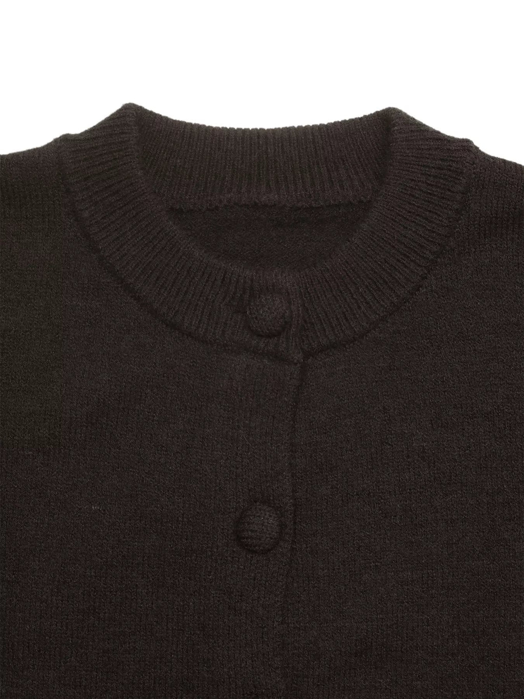 Knit Cardigan Women Crew Neck Button Up Ribbed Sweater With Pockets — Kharites Shop - Kharites