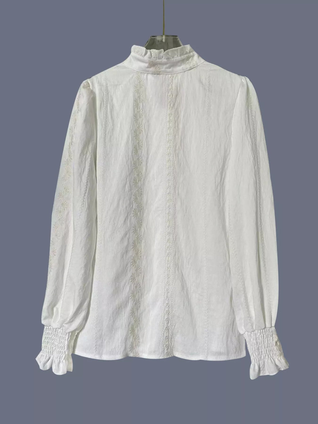 Lace Detail Button Up Shirt - Kharites