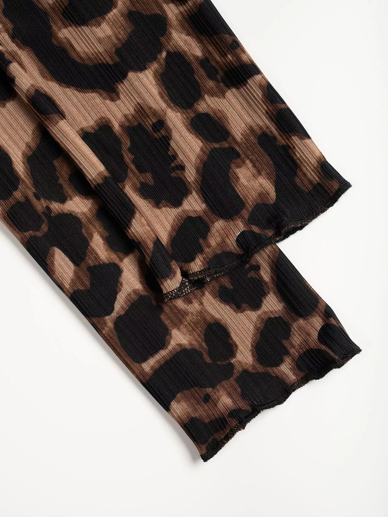 Leopard Print Button-Down Top - Kharites
