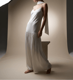 Maxi Cami Dress Women Adjustable Strap Sleeveless Summer Dress With Scarf — Kharites Shop - Kharites