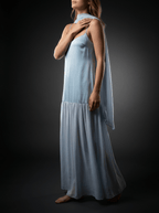Maxi Cami Dress Women Adjustable Strap Sleeveless Summer Dress With Scarf — Kharites Shop - Kharites