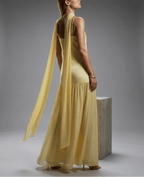 Maxi Cami Dress Women Adjustable Strap Sleeveless Summer Dress With Scarf — Kharites Shop - Kharites