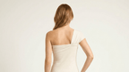 One Shoulder Knot Top Women Asymmetric Short Sleeve T Shirt — Kharites Shop - Kharites