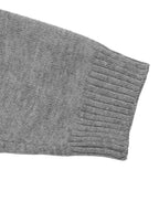 Oversized Contrast Collar Sweater Women Dropped Shoulder Ribbed Knit — Kharites Shop - Kharites