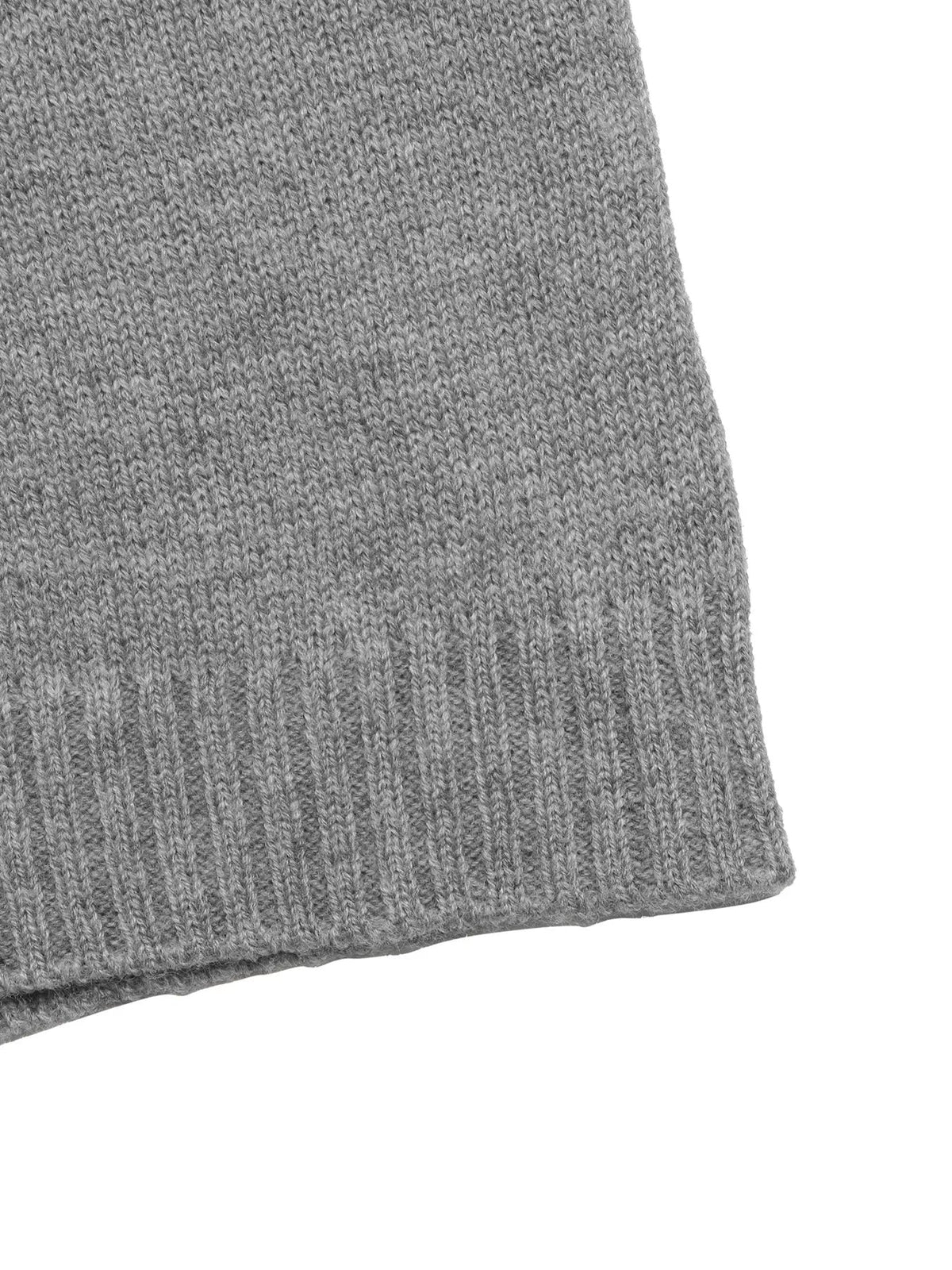 Oversized Contrast Collar Sweater Women Dropped Shoulder Ribbed Knit — Kharites Shop - Kharites
