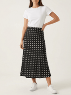 Polka Dot Midi Skirt Women High Waisted A Line Summer Skirt — Kharites Shop - Kharites