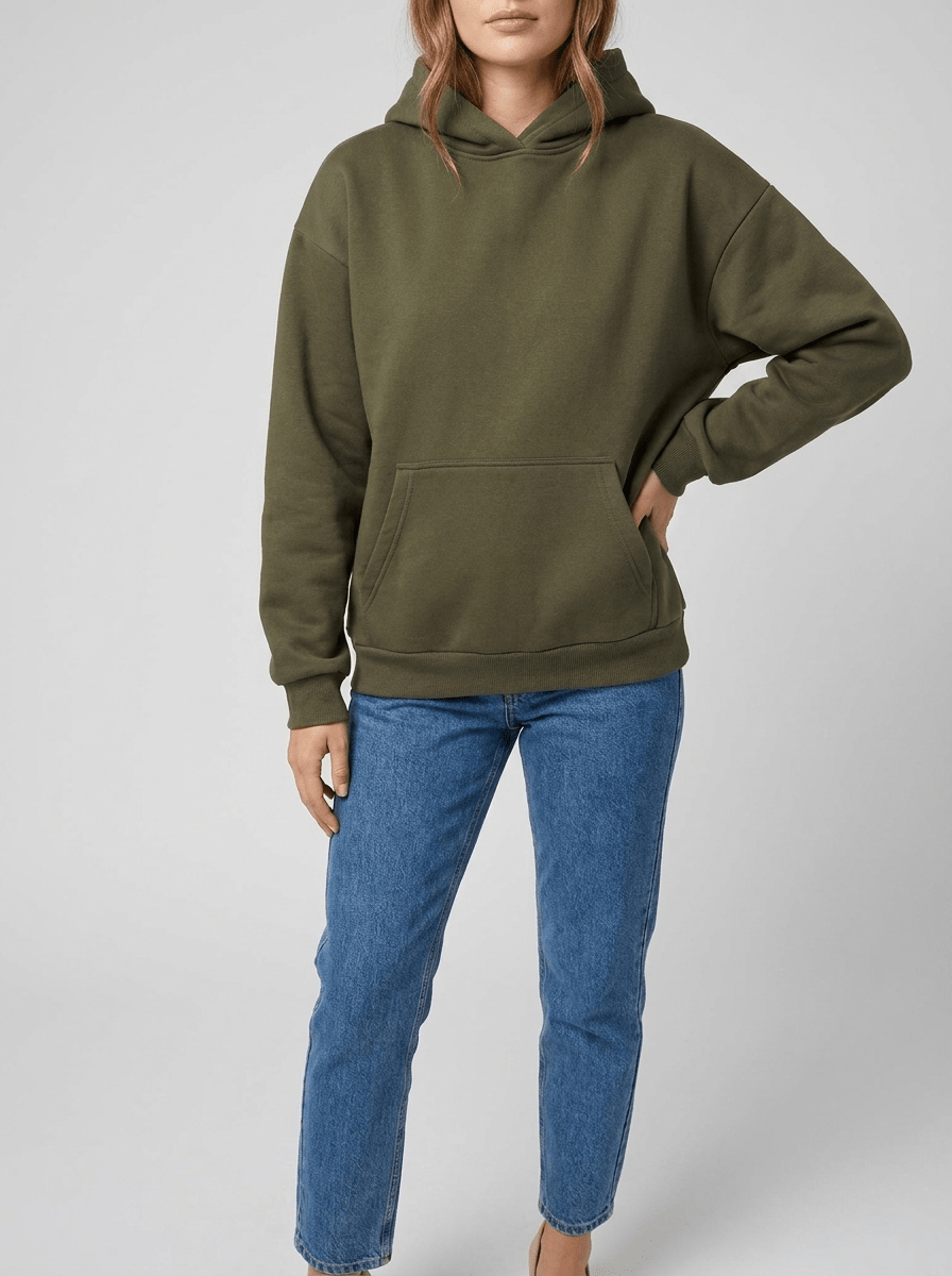 Pullover Hoodie Women Long Sleeve Kangaroo Pocket Casual Sweatshirt — Kharites Shop - Kharites