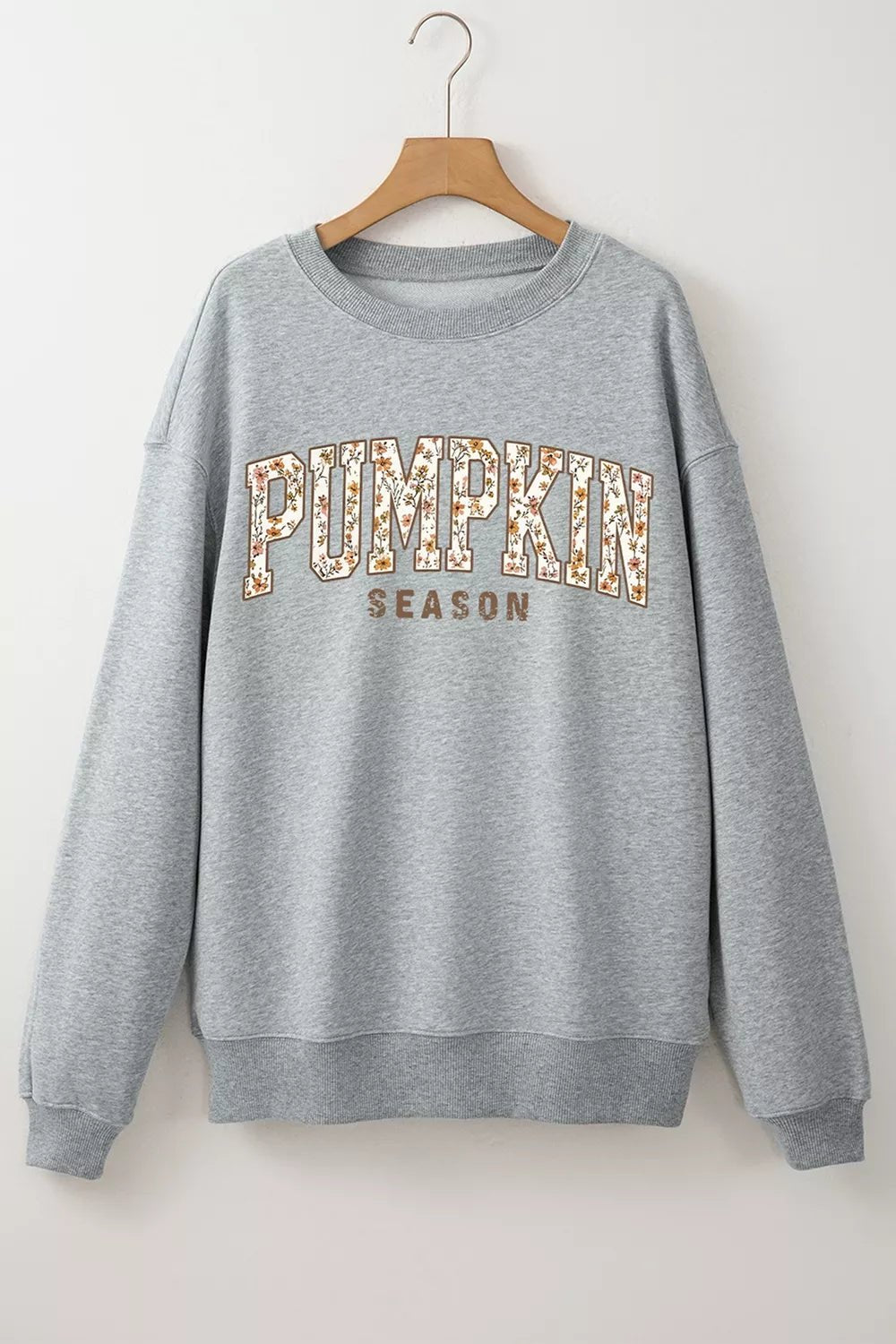 Pumpkin Season Sweatshirt Women Oversized Graphic Pullover Fall Top — Kharites Shop - Kharites