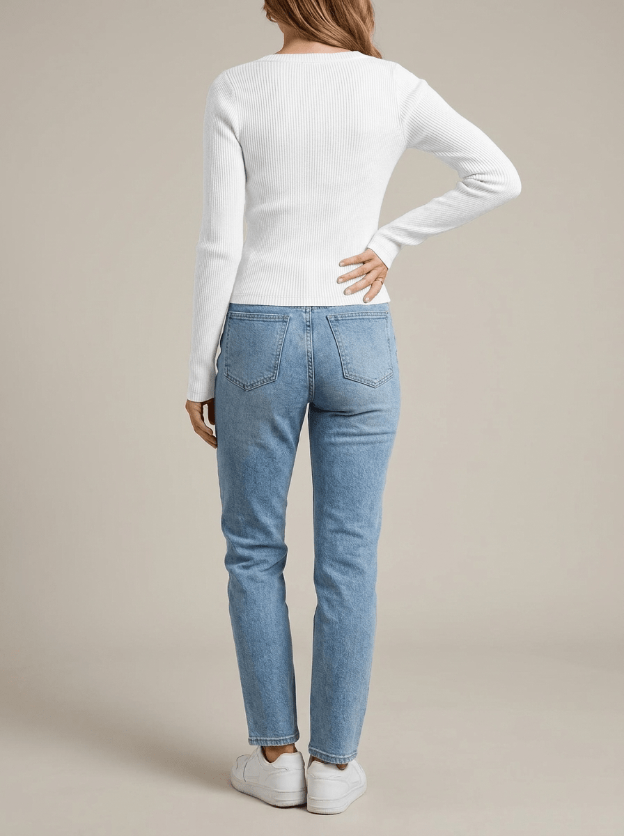 Ribbed Knit Cardigan Women Button Down Long Sleeve Sweater Layer — Kharites Shop - Kharites