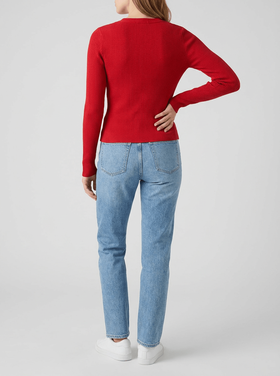 Ribbed Knit Cardigan Women Button Down Long Sleeve Sweater Layer — Kharites Shop - Kharites