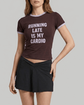 Slogan Graphic Tee Women Round Neck Short Sleeve Casual Everyday Top — Kharites Shop - Kharites