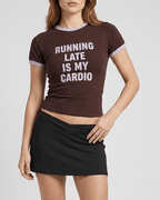 Slogan Graphic Tee Women Round Neck Short Sleeve Casual Everyday Top — Kharites Shop - Kharites