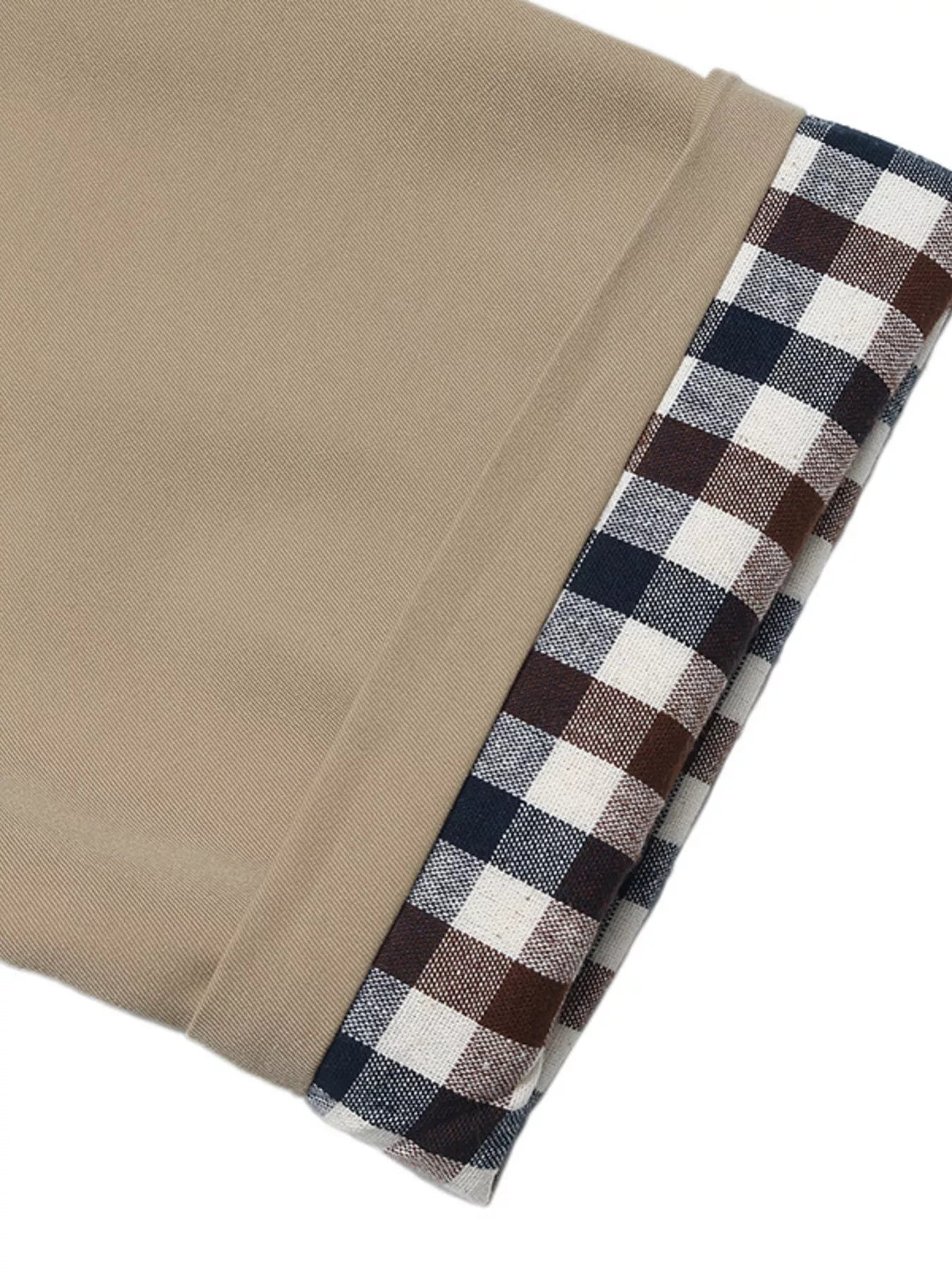 Trench Coat Women Button Up Checkered Lining Long Jacket Classic Overcoat — Kharites Shop - Kharites