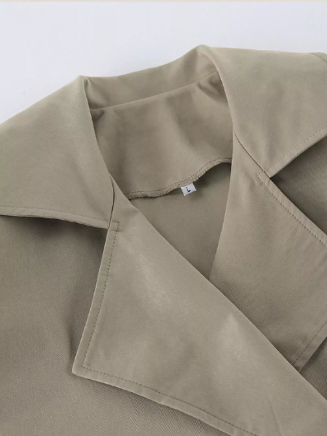 Trench Coat Women Double Breasted Belted Long Jacket Classic Overcoat — Kharites Shop - Kharites