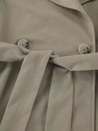 Trench Coat Women Double Breasted Belted Long Jacket Classic Overcoat — Kharites Shop - Kharites