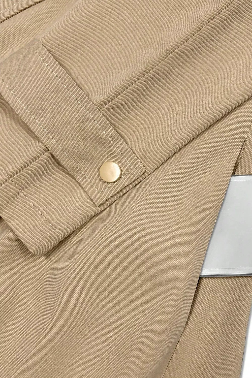 Trench Coat Women Wide Lapel Belted Long Jacket Classic Overcoat — Kharites Shop - Kharites