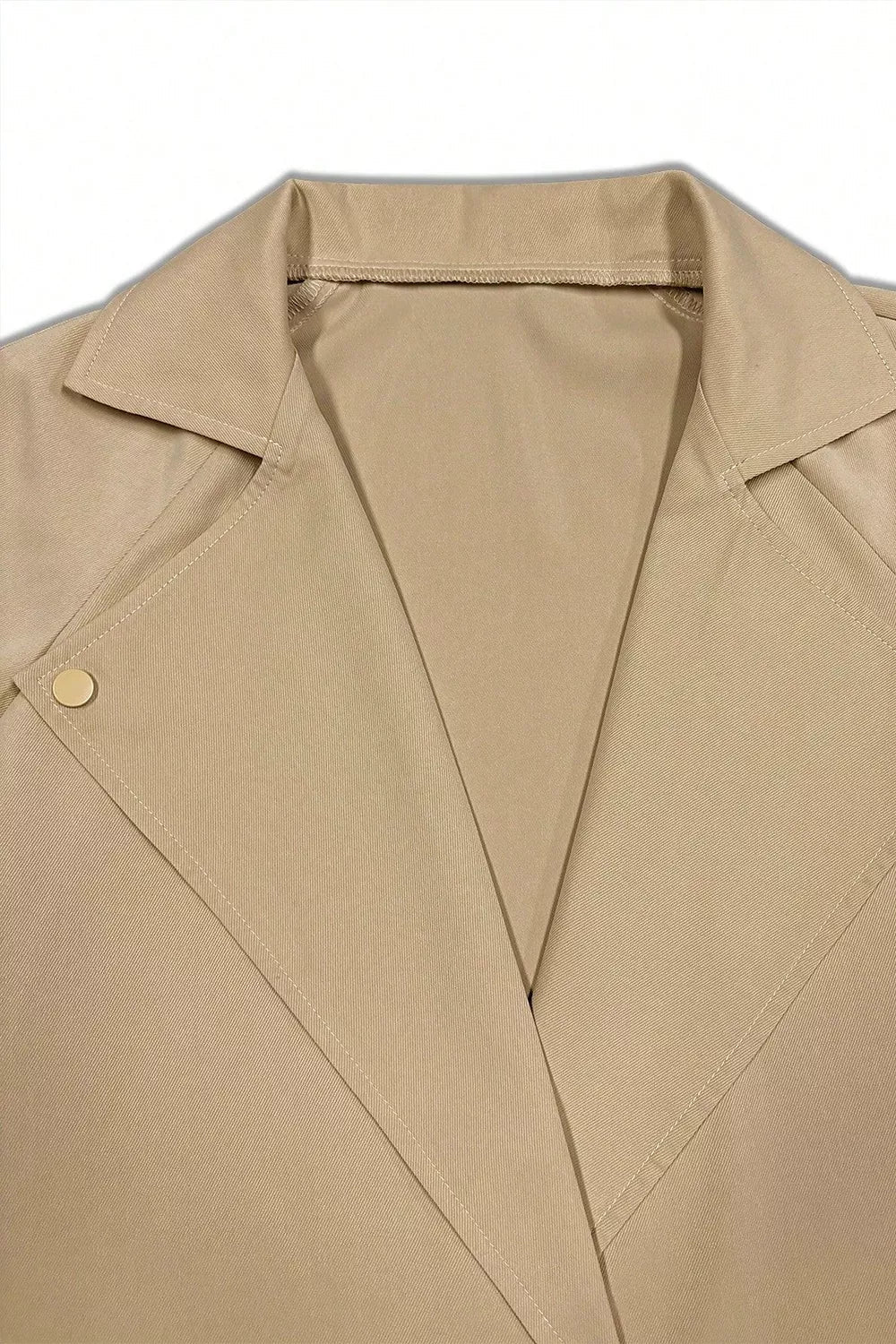 Trench Coat Women Wide Lapel Belted Long Jacket Classic Overcoat — Kharites Shop - Kharites
