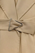 Trench Coat Women Wide Lapel Belted Long Jacket Classic Overcoat — Kharites Shop - Kharites