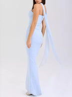 Two Piece Set Ruched Tube Top & Maxi Skirt Women Strapless — Kharites Shop - Kharites