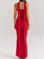 Two Piece Set Ruched Tube Top & Maxi Skirt Women Strapless — Kharites Shop - Kharites