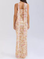 Two Piece Set Ruched Tube Top & Maxi Skirt Women Strapless — Kharites Shop - Kharites
