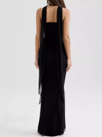 Two Piece Set Ruched Tube Top & Maxi Skirt Women Strapless — Kharites Shop - Kharites