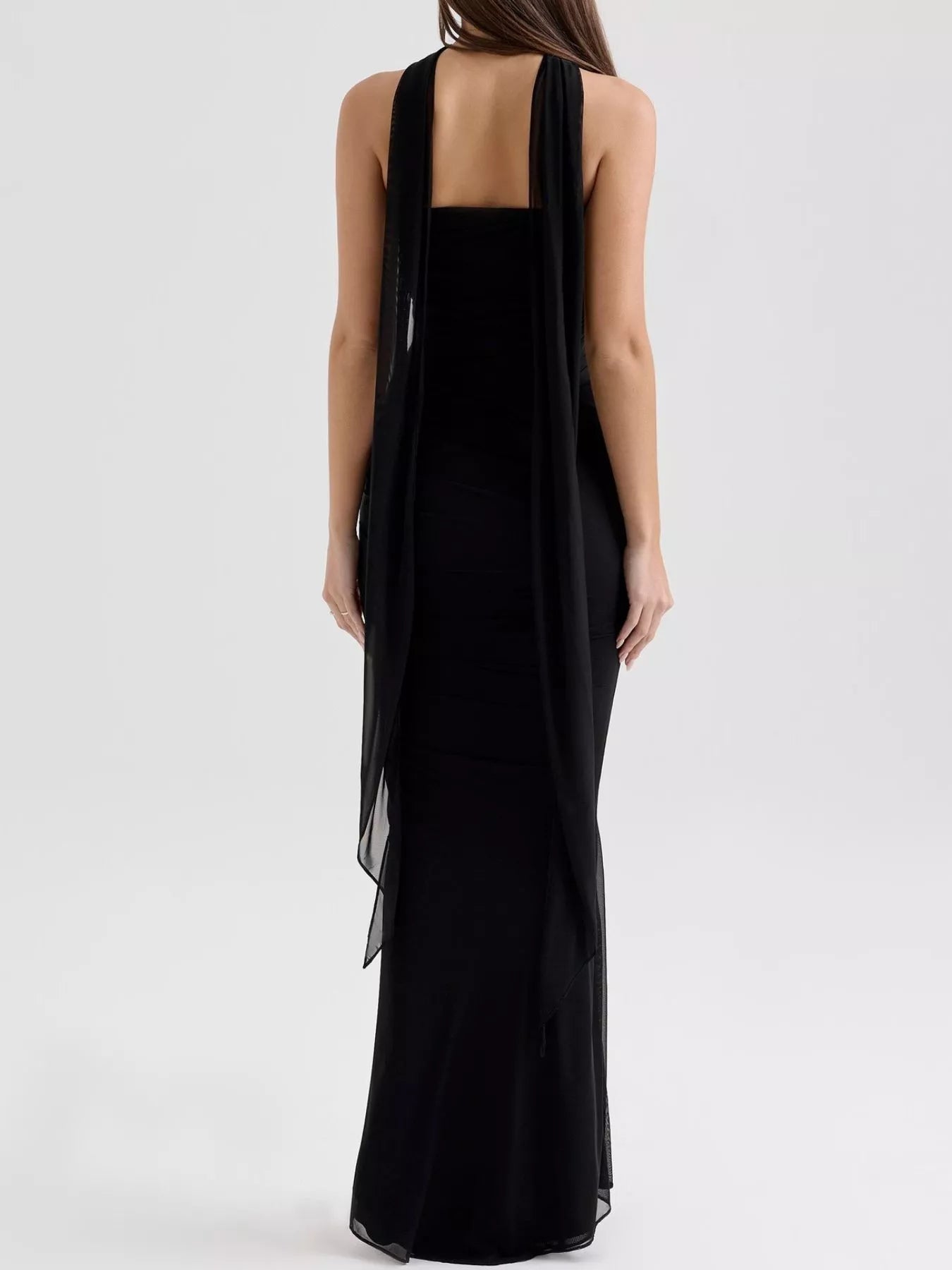 Two Piece Set Ruched Tube Top & Maxi Skirt Women Strapless — Kharites Shop - Kharites