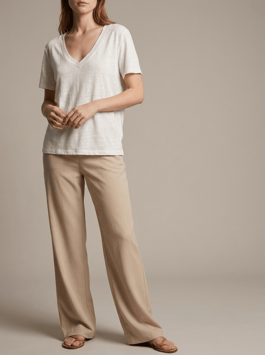 V Neck Cotton T Shirt Women Short Sleeve Basic Casual Everyday Top — Kharites Shop - Kharites
