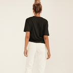 V Neck Cotton T Shirt Women Short Sleeve Basic Casual Everyday Top — Kharites Shop - Kharites