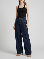 Wide Leg Jeans Women High Waisted Denim Trousers With Pockets — Kharites Shop - Kharites