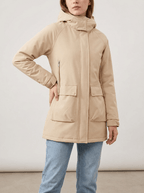 Zip Up Hooded Parka Jacket Women Lined Utility Winter Coat Plus Size — Kharites Shop - Kharites