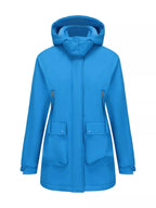 Zip Up Hooded Parka Jacket Women Lined Utility Winter Coat Plus Size — Kharites Shop - Kharites