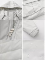 Zip Up Hooded Parka Jacket Women Lined Utility Winter Coat Plus Size — Kharites Shop - Kharites