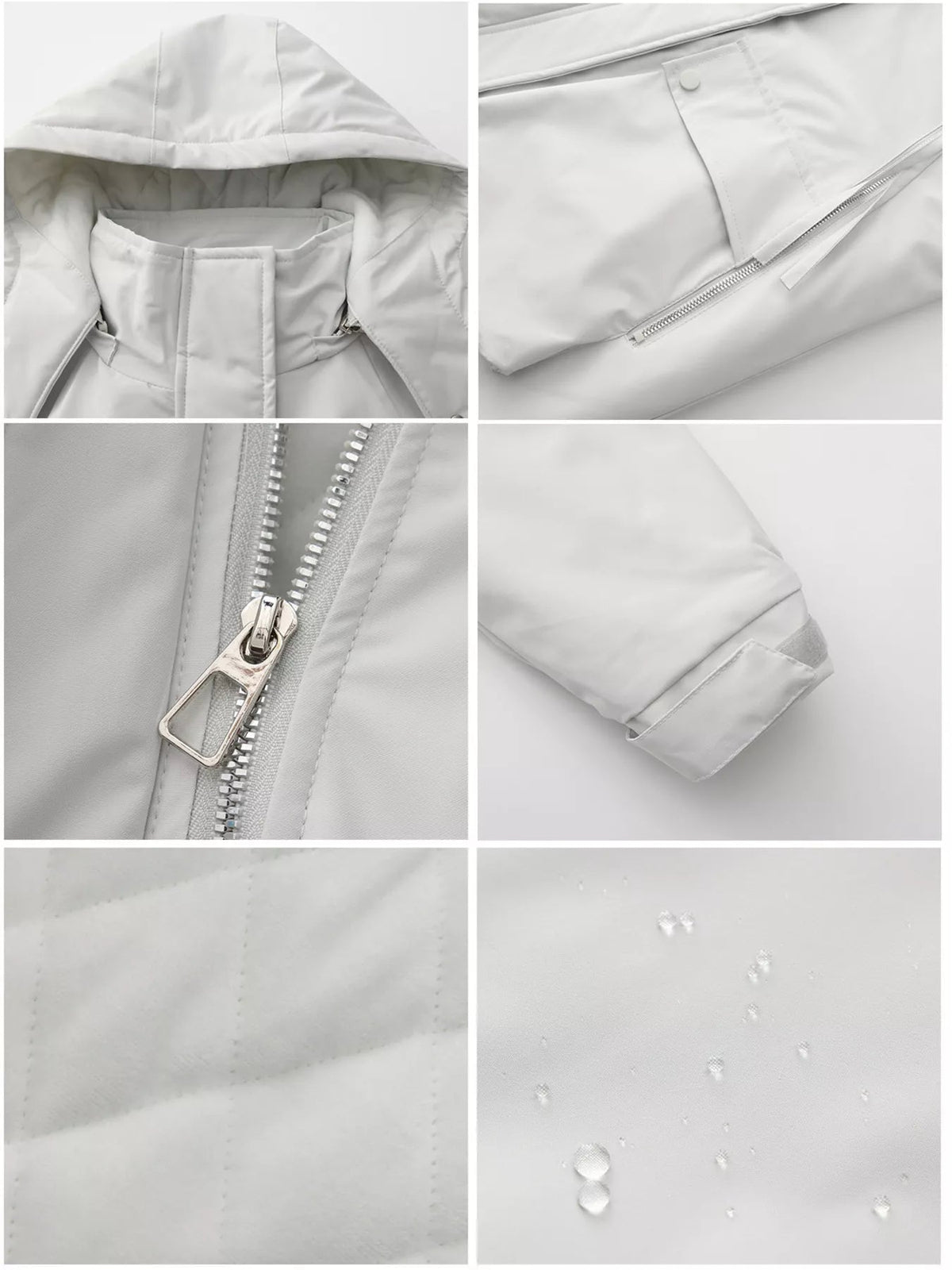 Zip Up Hooded Parka Jacket Women Lined Utility Winter Coat Plus Size — Kharites Shop - Kharites